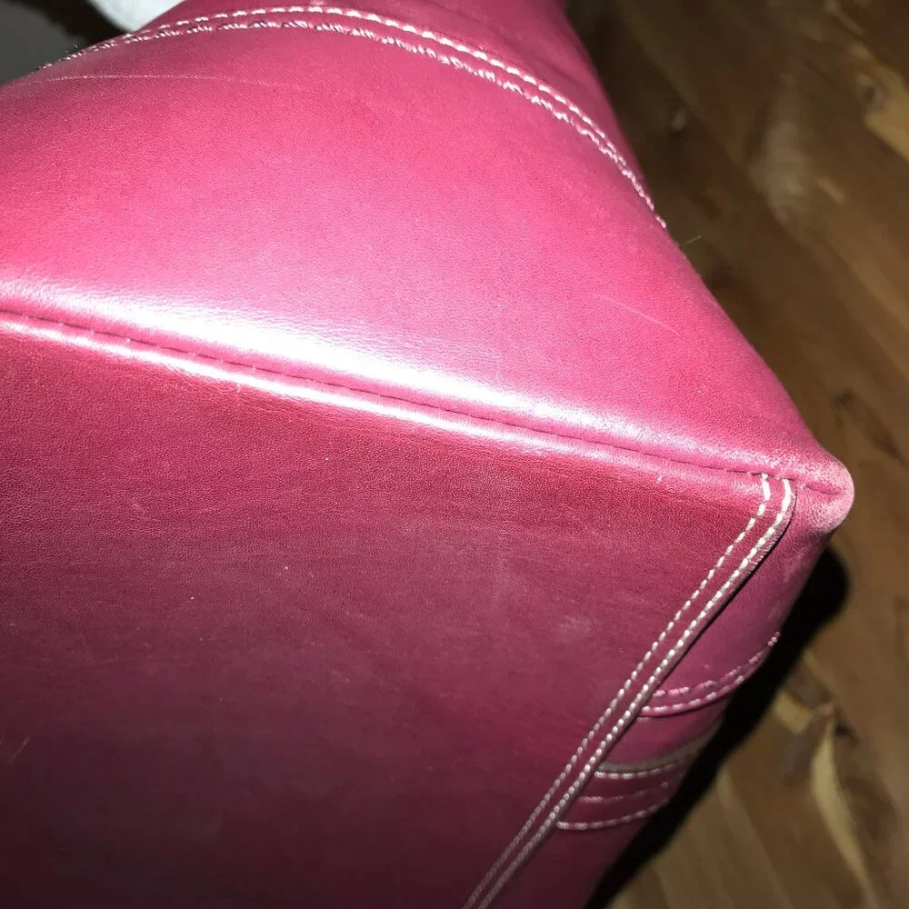 Red Coach Hampton Business Tote Bag Carryall Purse - Picture 15 of 16